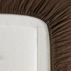 Discount Drap housse Satin Brun (70 x 140 cm) Drap Housse Bébé