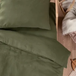 Kadolis Drap housse Satin Cyprès (60 x 120 cm)