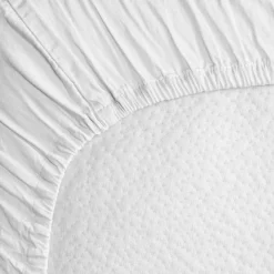 Discount Drap housse satin de coton bio Blanc craie (60 x 120 cm) Drap Housse Bébé