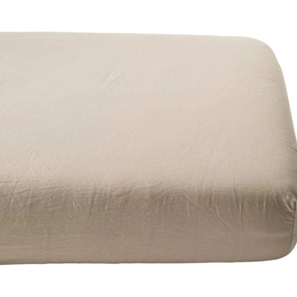 Kadolis Drap housse satin de coton bio Lin (70 x 140 cm)