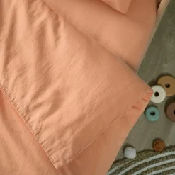 Kadolis Drap housse Satin Peach (70 x 140 cm)