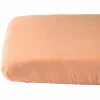 Sale Drap housse Satin Peach (60 x 120 cm) Drap Housse Bébé