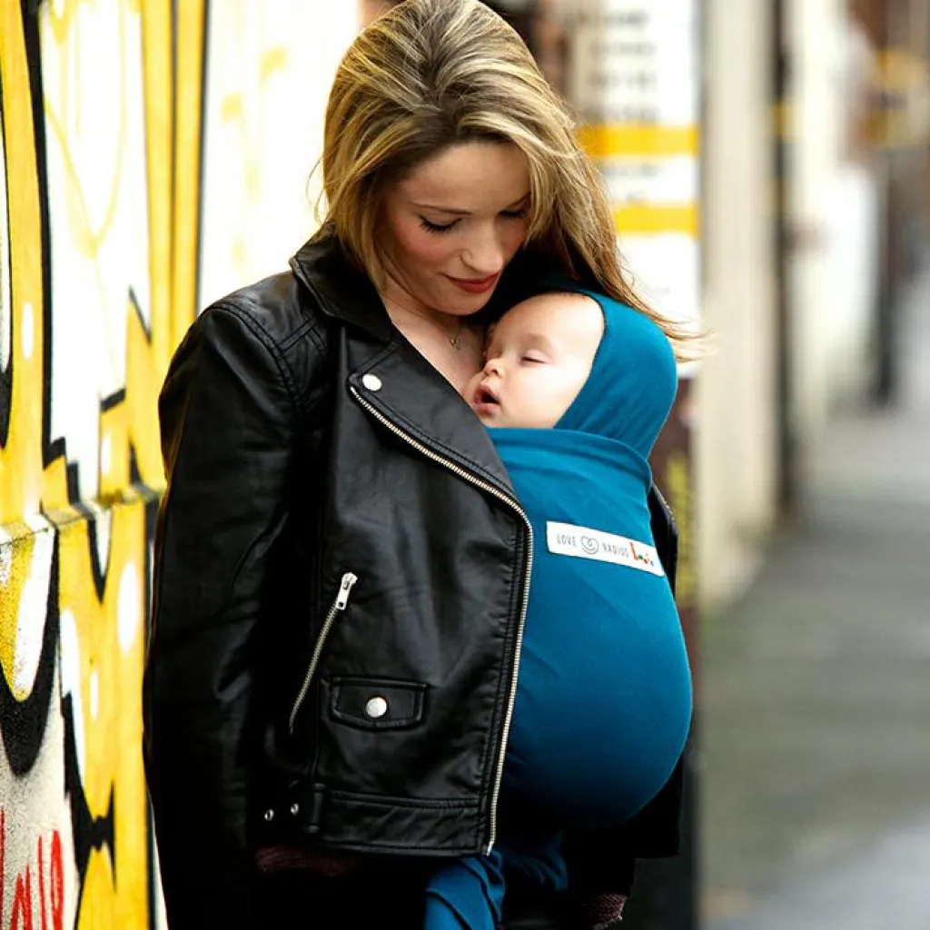 Online Echarpe de portage en coton bio Basic Bleu rétro Echarpe De Portage