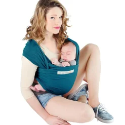 Online Echarpe de portage en coton bio Basic Bleu rétro Echarpe De Portage