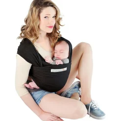 New Echarpe de portage en coton bio Basic Presque Noir Echarpe De Portage