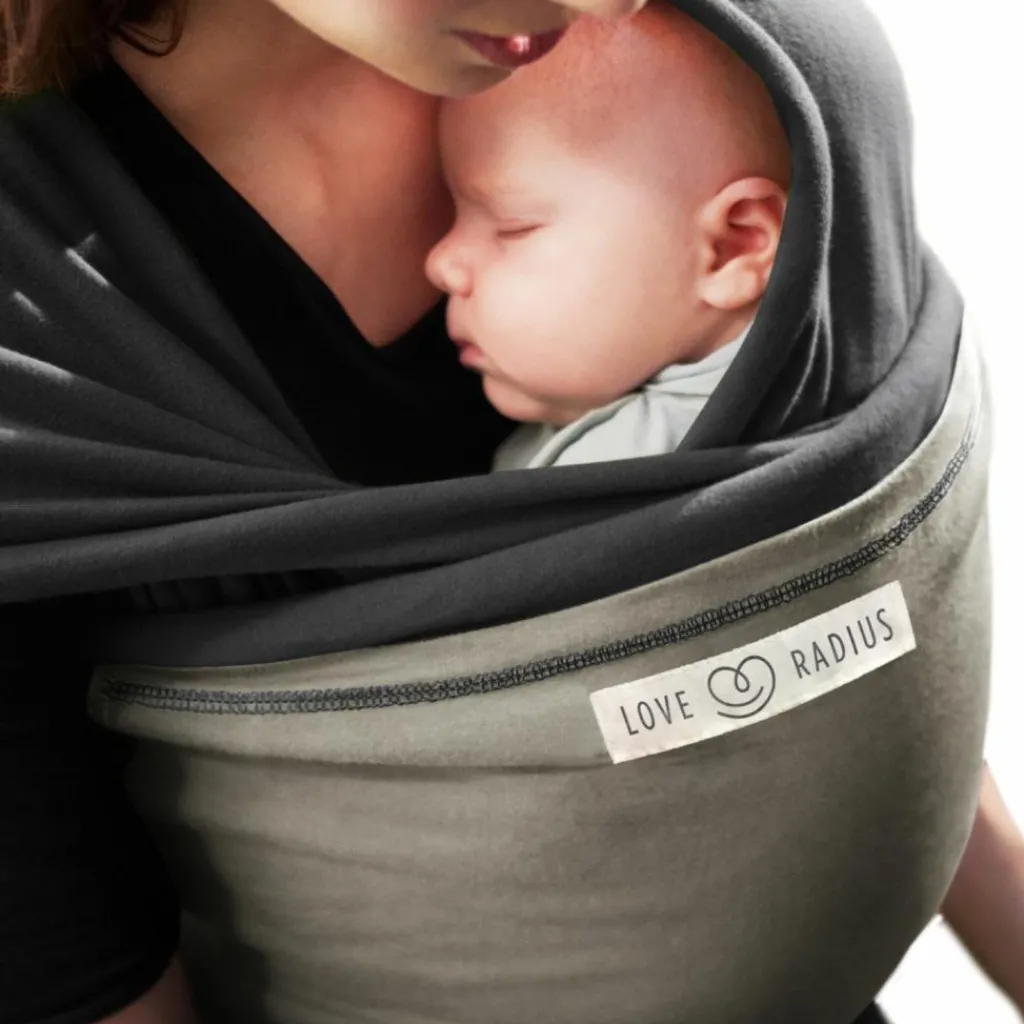 Sale Echarpe de portage L'Originale anthracite poche olive Echarpe De Portage