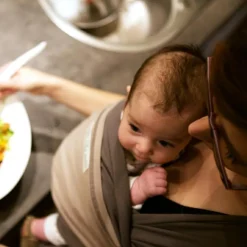 Sale Echarpe de portage L'Originale anthracite poche olive Echarpe De Portage