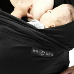 Love Radius Echarpe de portage L'Originale noire poche noire