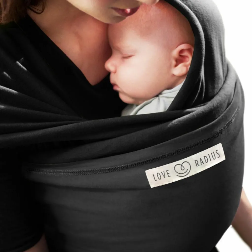 Love Radius Echarpe de portage L'Originale noire poche anthracite
