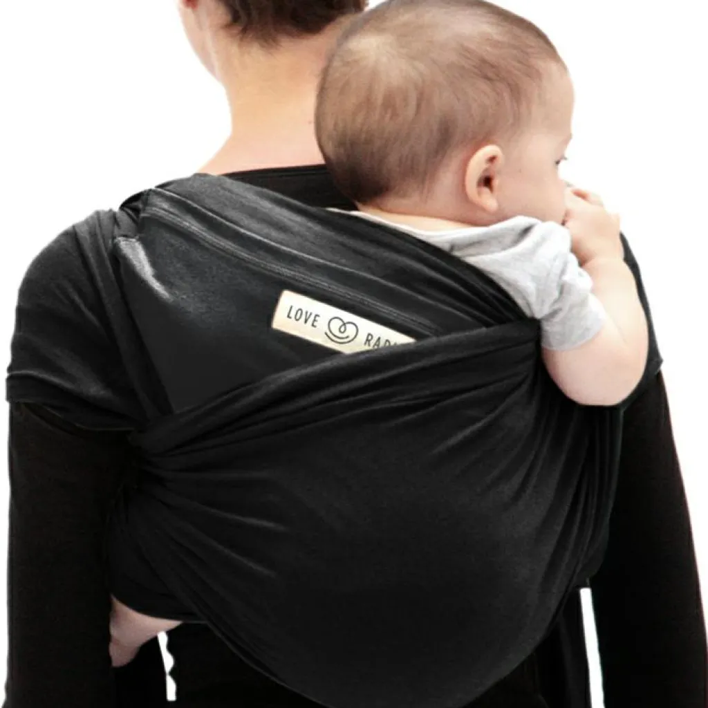 Love Radius Echarpe de portage L'Originale noire poche anthracite