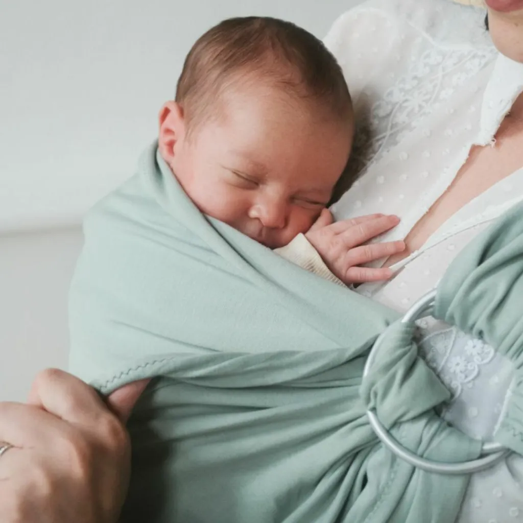 NéoBulle Echarpe de portage My sling jersey sans nœud Tilleul