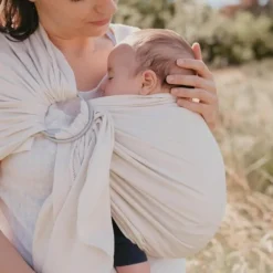 NéoBulle Echarpe de portage My sling sans noeud en jersey coton bio écru