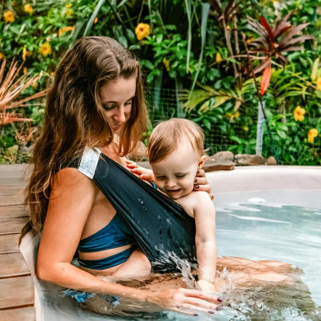 Clearance Echarpe de portage pour activité aquatique Aquabulle noir (taille L 42-44) Echarpe De Portage