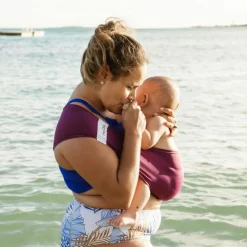 Clearance Echarpe de portage pour activité aquatique Prune (taille XL) Echarpe De Portage