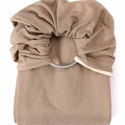 NéoBulle Echarpe de portage Sling sans noeud tissé en coton bio beige sable