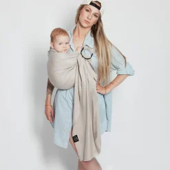 Love Radius Echarpe de portage Sling tissée sans nœud Or blanc