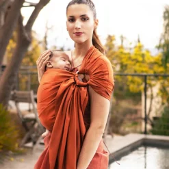 Outlet Echarpe de portage Sling tissée sans nœud Fauve Echarpe De Portage Sling