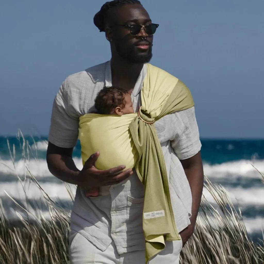 Love Radius Echarpe de portage Sling sans nœud Vanille-Eucalyptus