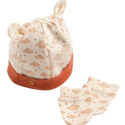 New Ensemble bonnet et moufles de naissance Orsino Bonnet / Moufles Naissance