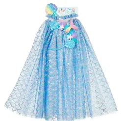 Online Ensemble cape sirène + diadème + baguette Marlya (5-7 ans) Enfant Déguisement Enfant