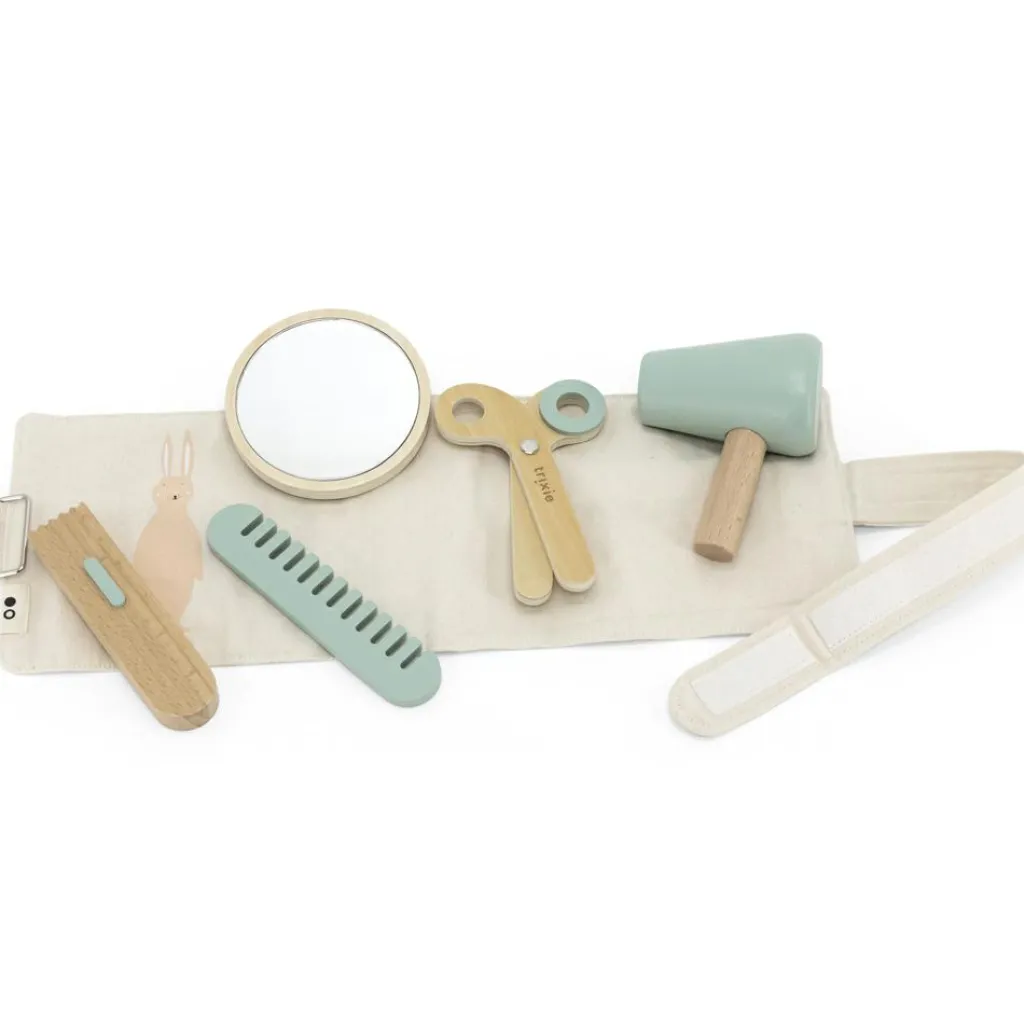 Trixie Ensemble de coiffeur en bois All animals