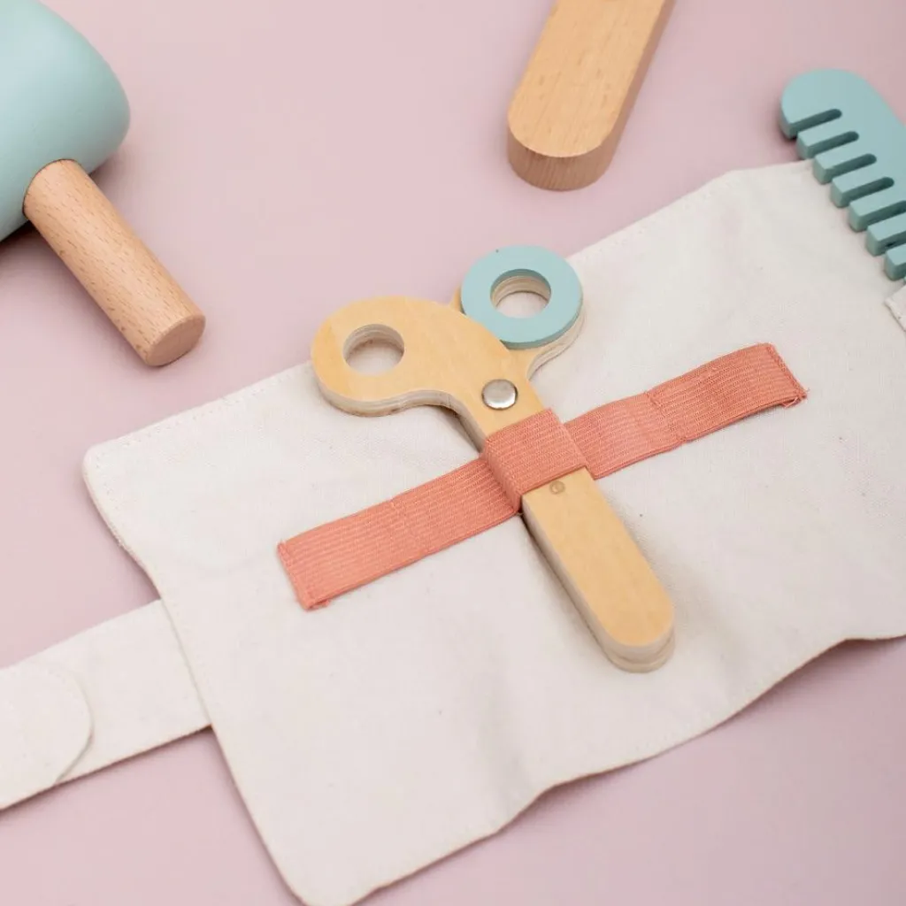 Trixie Ensemble de coiffeur en bois All animals