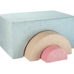 Wigiwama Ensemble de jeu arc-en-ciel Peppermint Green velours côtelé