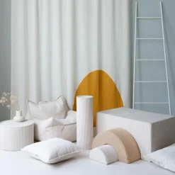 Wigiwama Ensemble de jeu arc-en-ciel Marshmallow velours côtelé