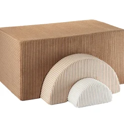 Wigiwama Ensemble de jeu arc-en-ciel Toffee velours côtelé