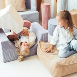 Discount Ensemble de jeu arc-en-ciel Blueberry Blue velours côtelé Parcours De Motricité