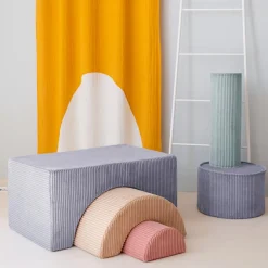 Discount Ensemble de jeu arc-en-ciel Blueberry Blue velours côtelé Parcours De Motricité