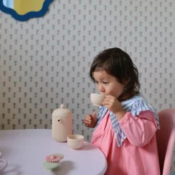 Mushie Ensemble de jeu Thé en silicone Shifting Sand (4 pièces)