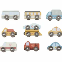 Clearance Ensemble de véhicules en bois Petites Voitures, Véhicules Et Circuits
