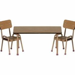 Maileg Ensemble table et chaises Souris Rose dark powder