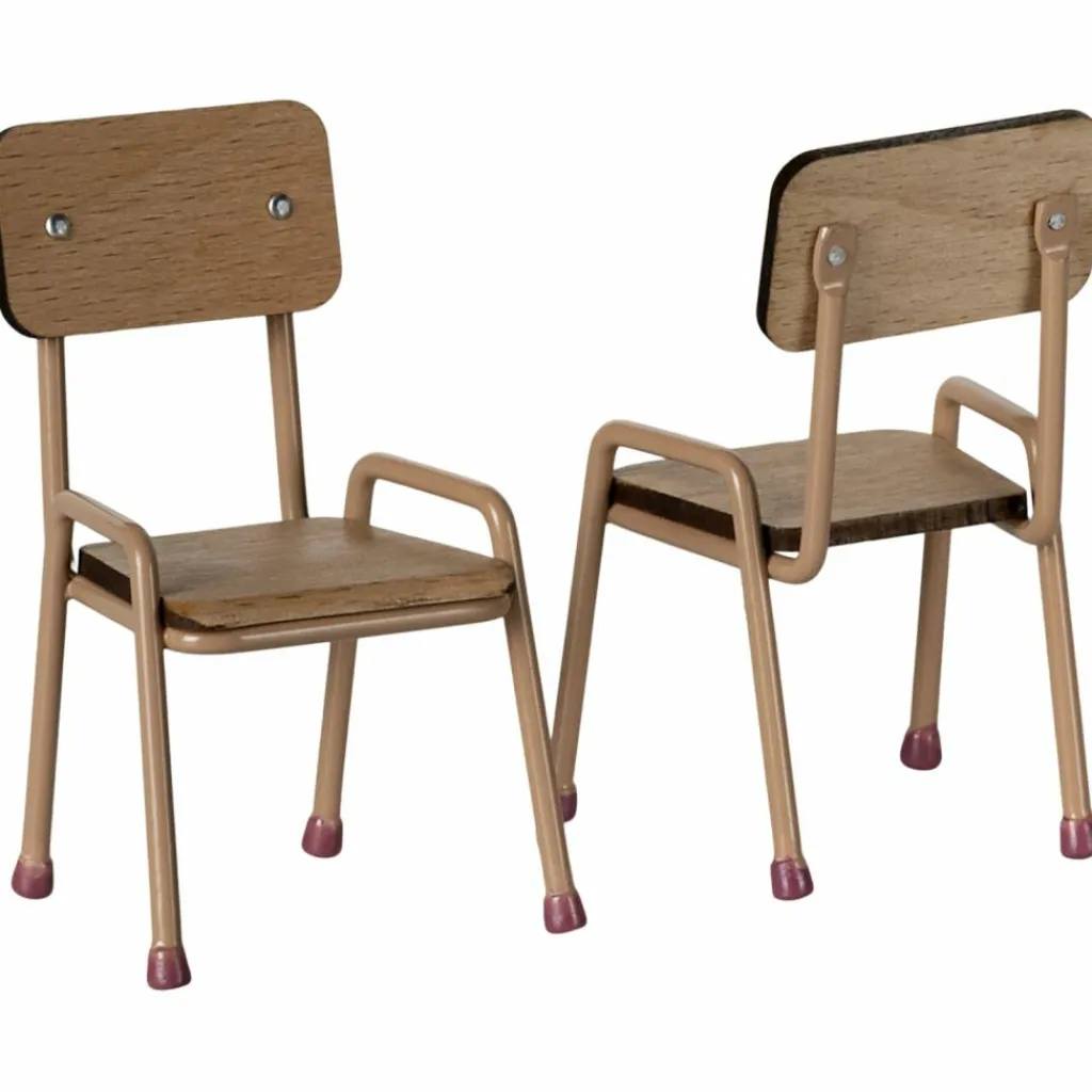 Maileg Ensemble table et chaises Souris Rose dark powder