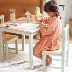 Geuther Ensemble table et chaises Activity vert-blanc (3 pièces)