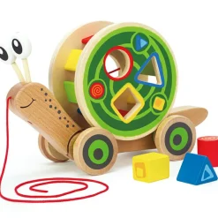 Hot Escargot à tirer avec jeu de formes Jouet À Tirer / Pousser