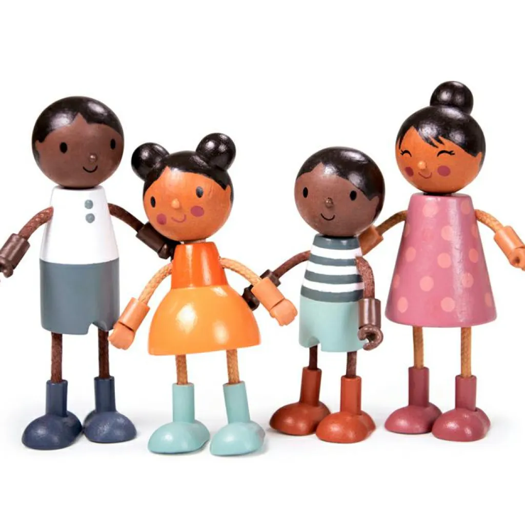 Tender Leaf Famille de figurines en bois Hummingbird