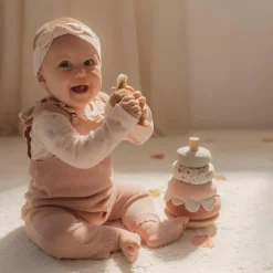 New Faon à empiler doudou bois FSC Fairy Garden Jouet À Empiler