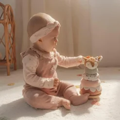 New Faon à empiler doudou bois FSC Fairy Garden Jouet À Empiler