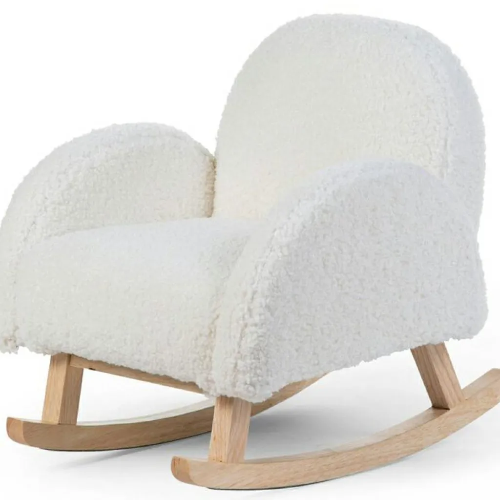 Fauteuil à bascule enfant Teddy écru Fauteuil / Pouf