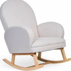 Sale Fauteuil d'allaitement à bascule pour adulte lin beige Commode À Langer