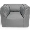 Jollein Fauteuil imperméable Bean bag Storm gris (45 x 40 x 36 cm)