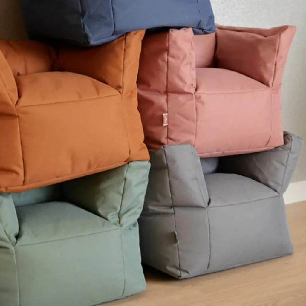 Jollein Fauteuil imperméable Bean bag Storm gris (45 x 40 x 36 cm)