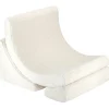 Online Fauteuil Moon Cream White molletonné Fauteuil / Pouf