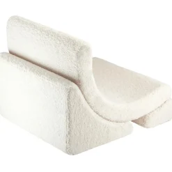 Online Fauteuil Moon Cream White molletonné Fauteuil / Pouf