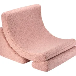 New Fauteuil Moon Guava Pink molletonné Fauteuil / Pouf