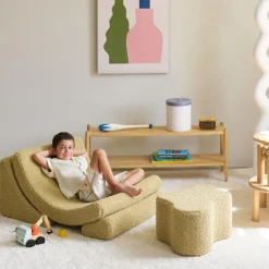 Outlet Fauteuil Moon Matcha molletonné Fauteuil / Pouf