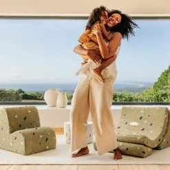 Wigiwama Fauteuil Moon Terrazzo Moss