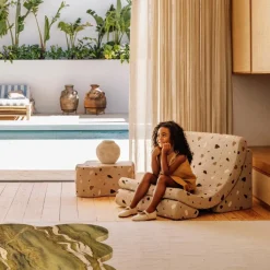 New Fauteuil Moon Terrazzo Sand Fauteuil / Pouf